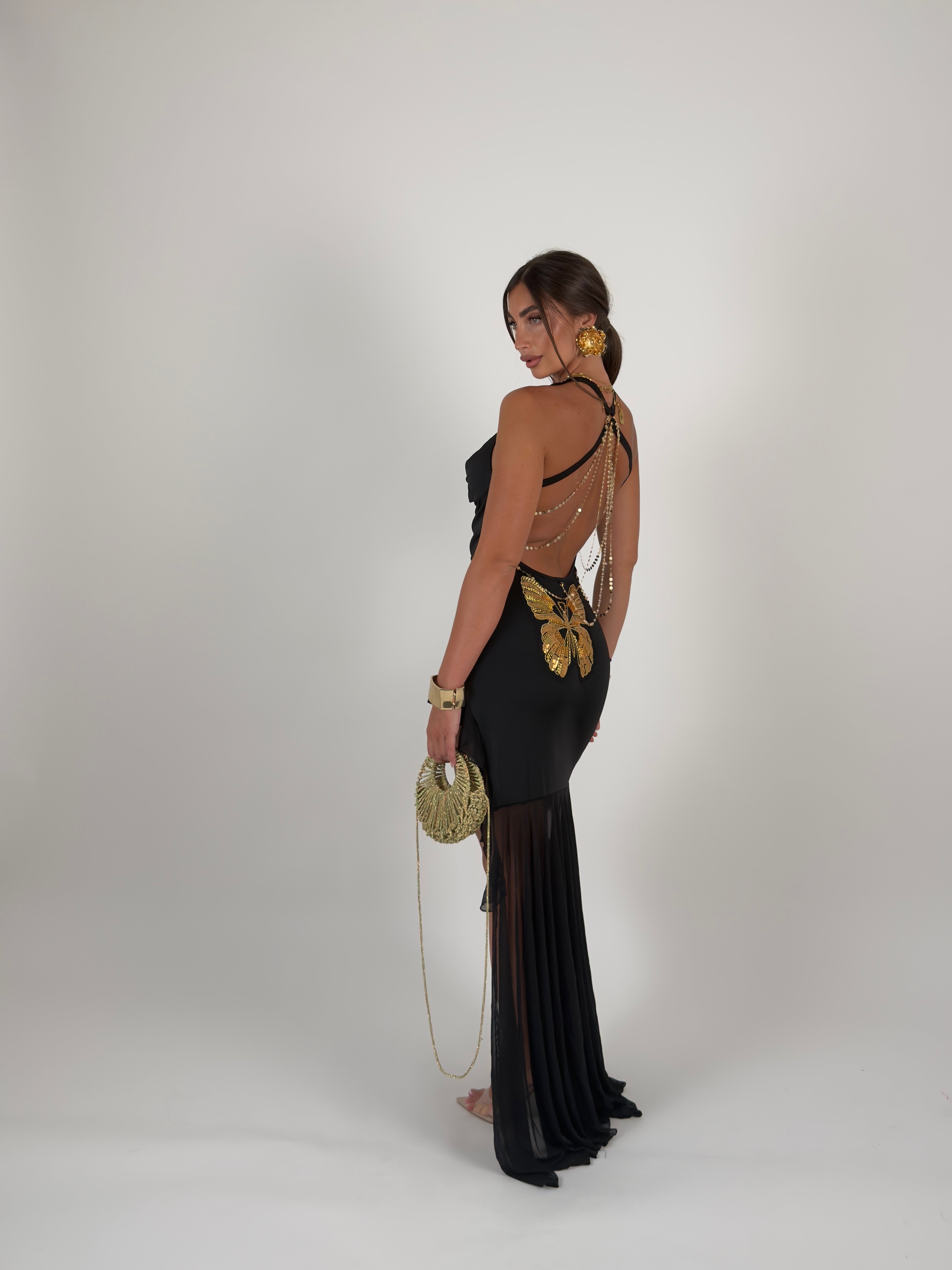 Vestito Butterfly long