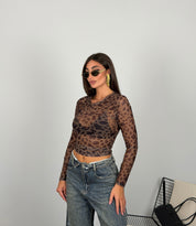 Maglia Animalier semivelata