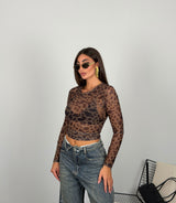 Maglia Animalier semivelata