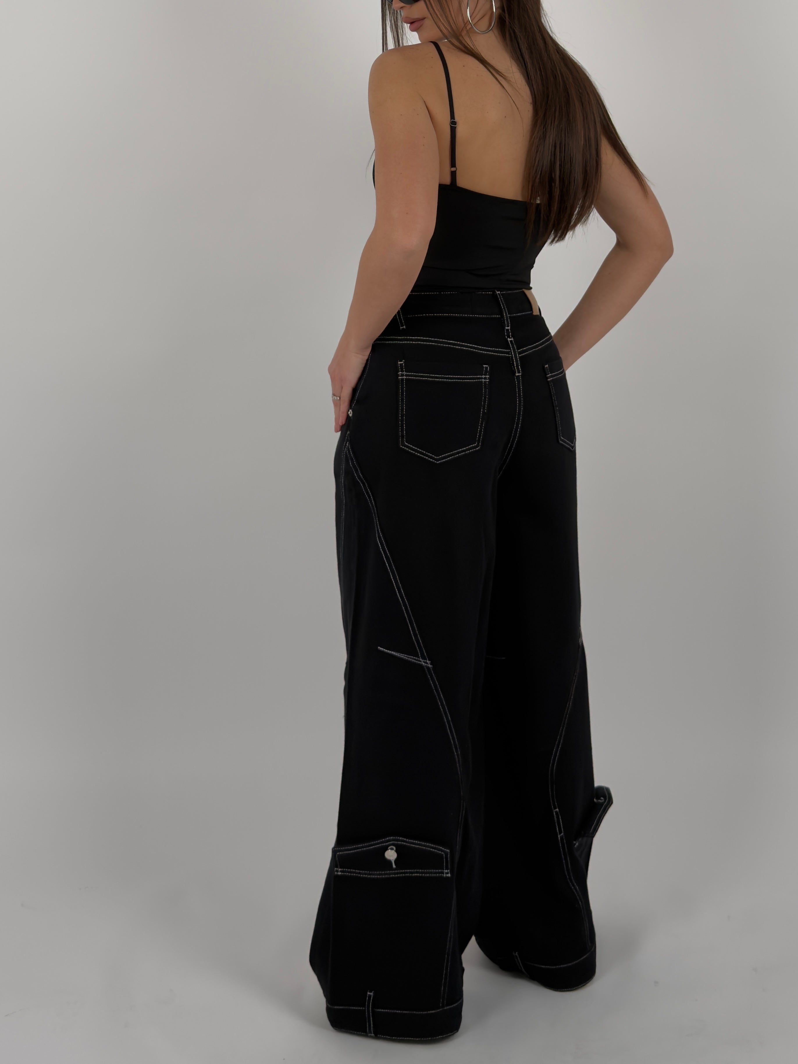 Jeans Chiusura trasversale