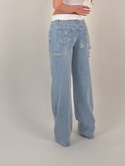 Jeans elastico in vita