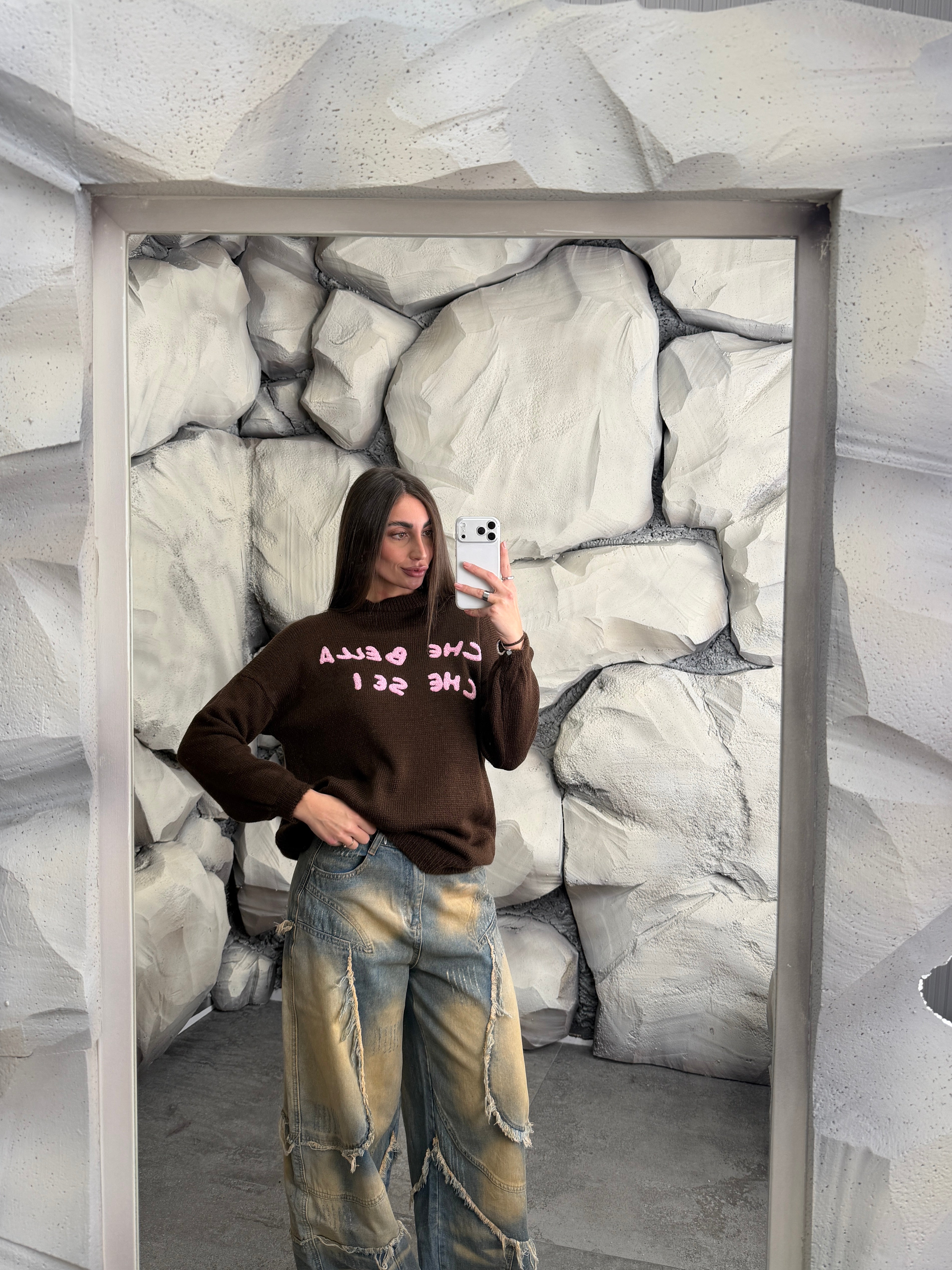 Maglione CHE BELLA CHE SEI long