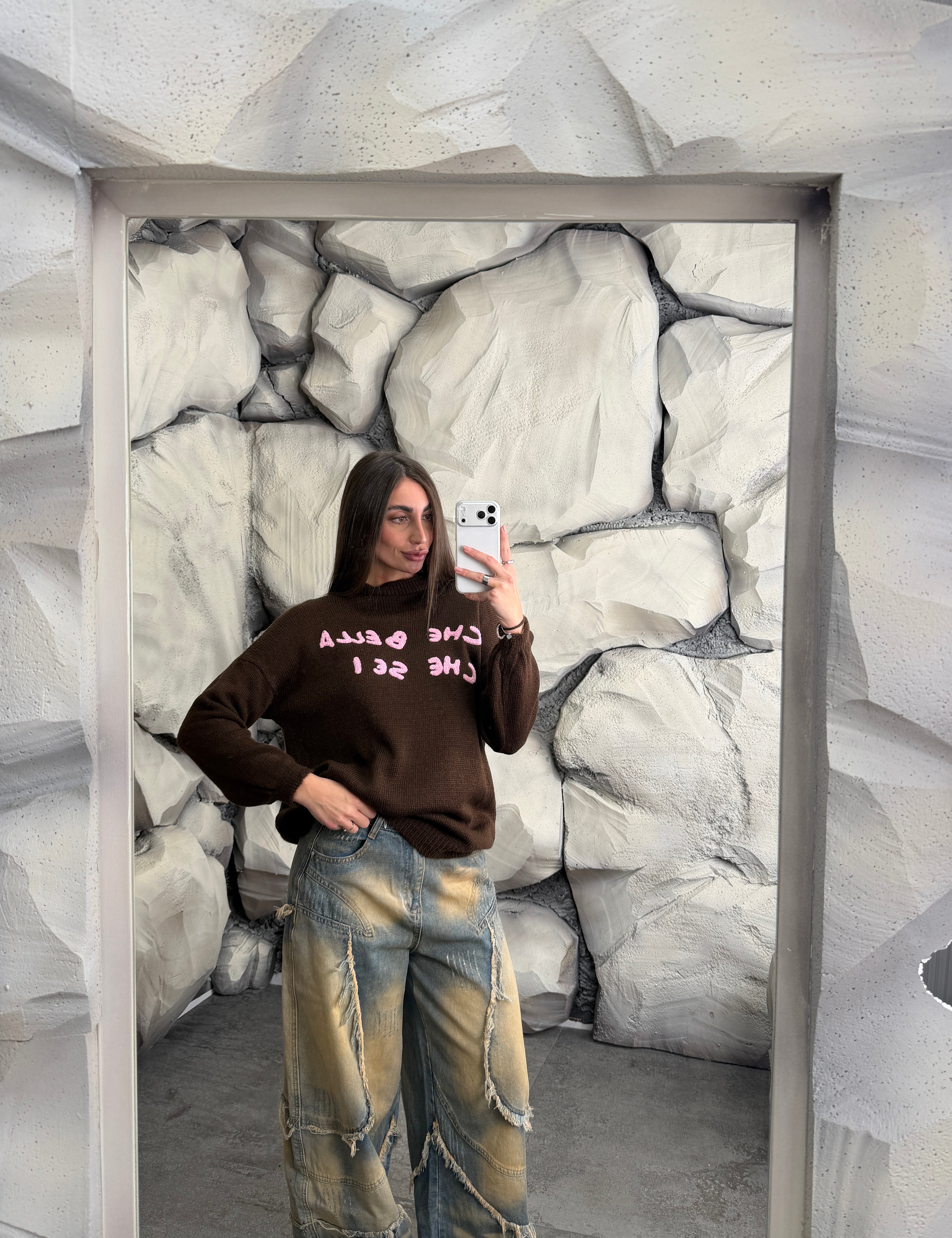 Maglione CHE BELLA CHE SEI long