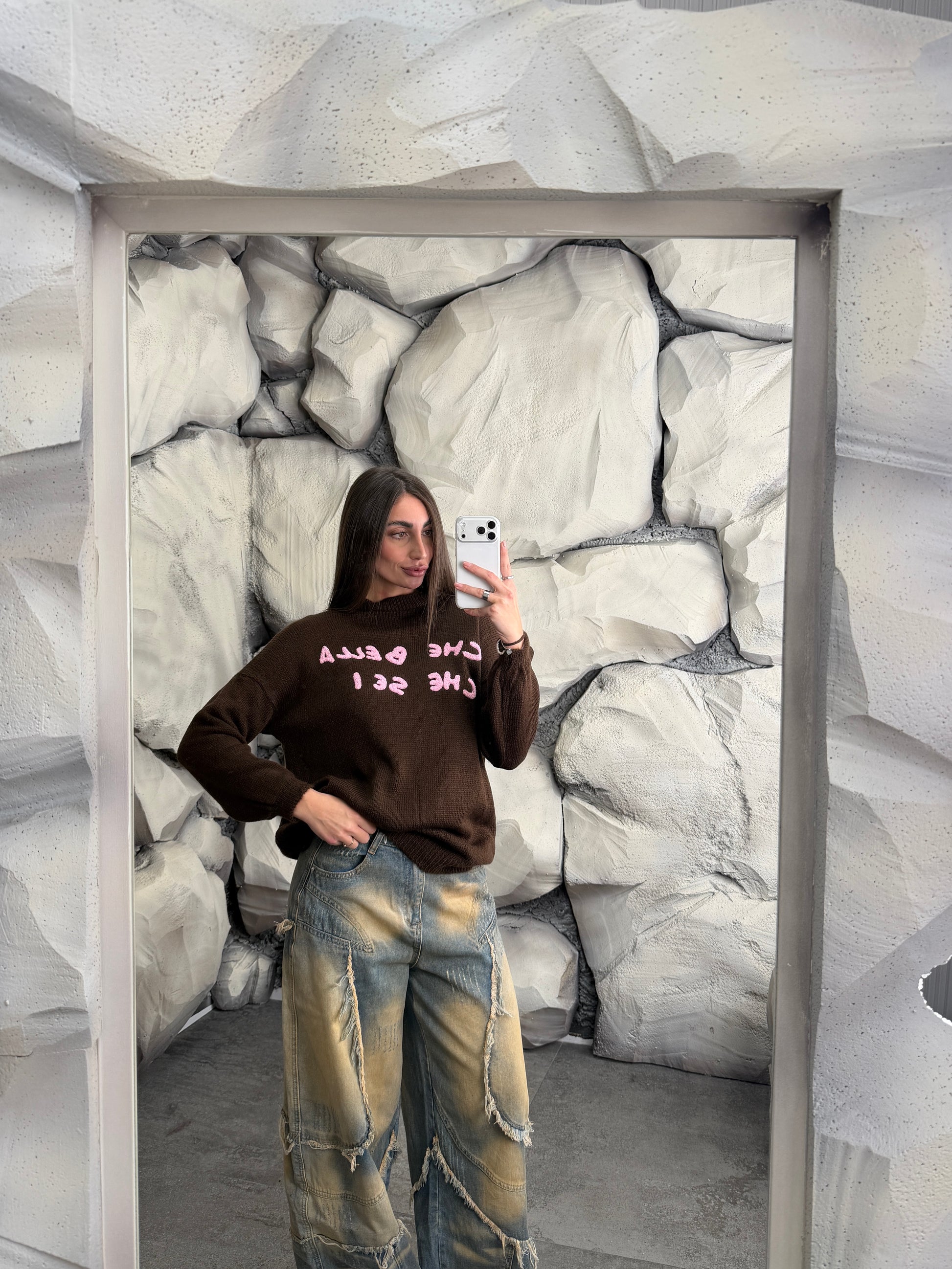 Maglione CHE BELLA CHE SEI long