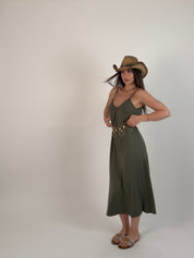 Vestito borchie gold