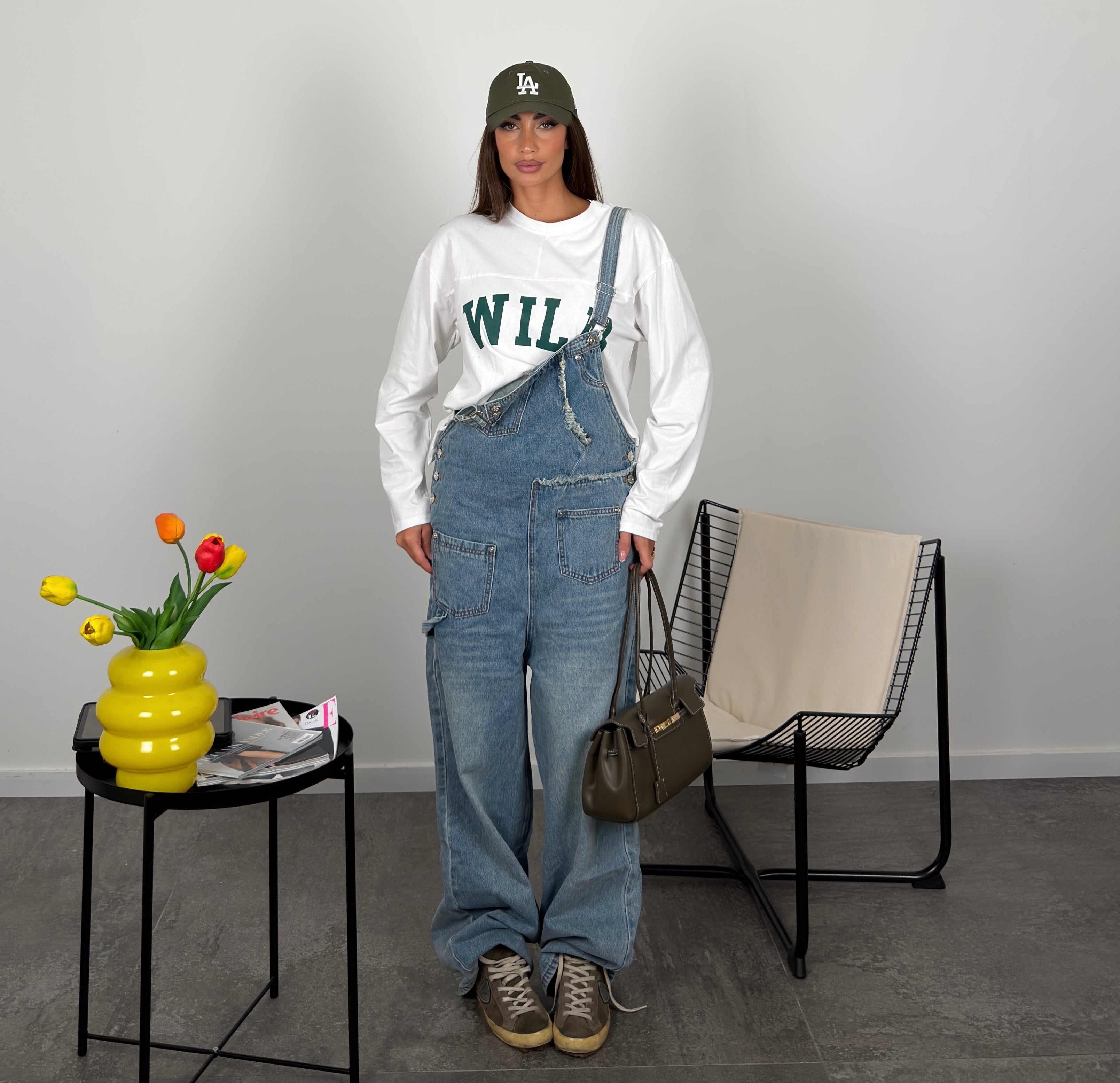 Salopette in denim