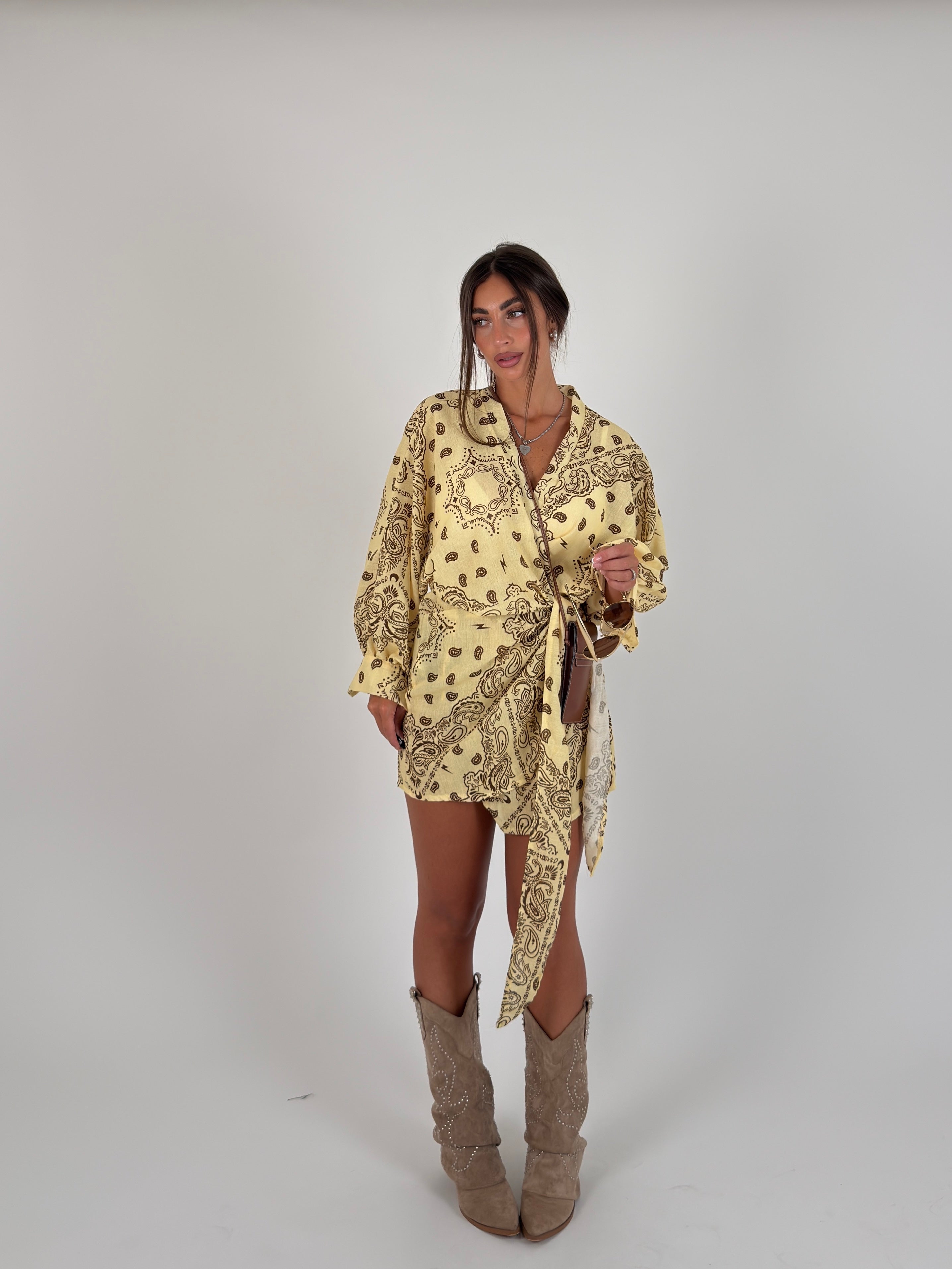 Vestito portafoglio bandana
