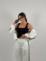 Maglia giromanica semivelata