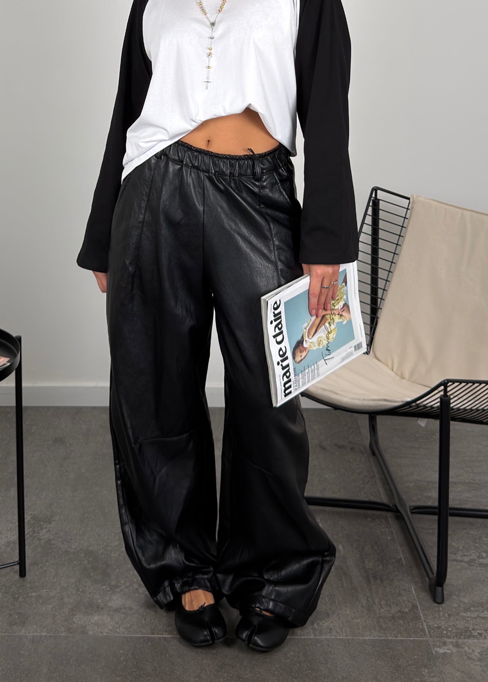 Pantalone ballon ecopelle