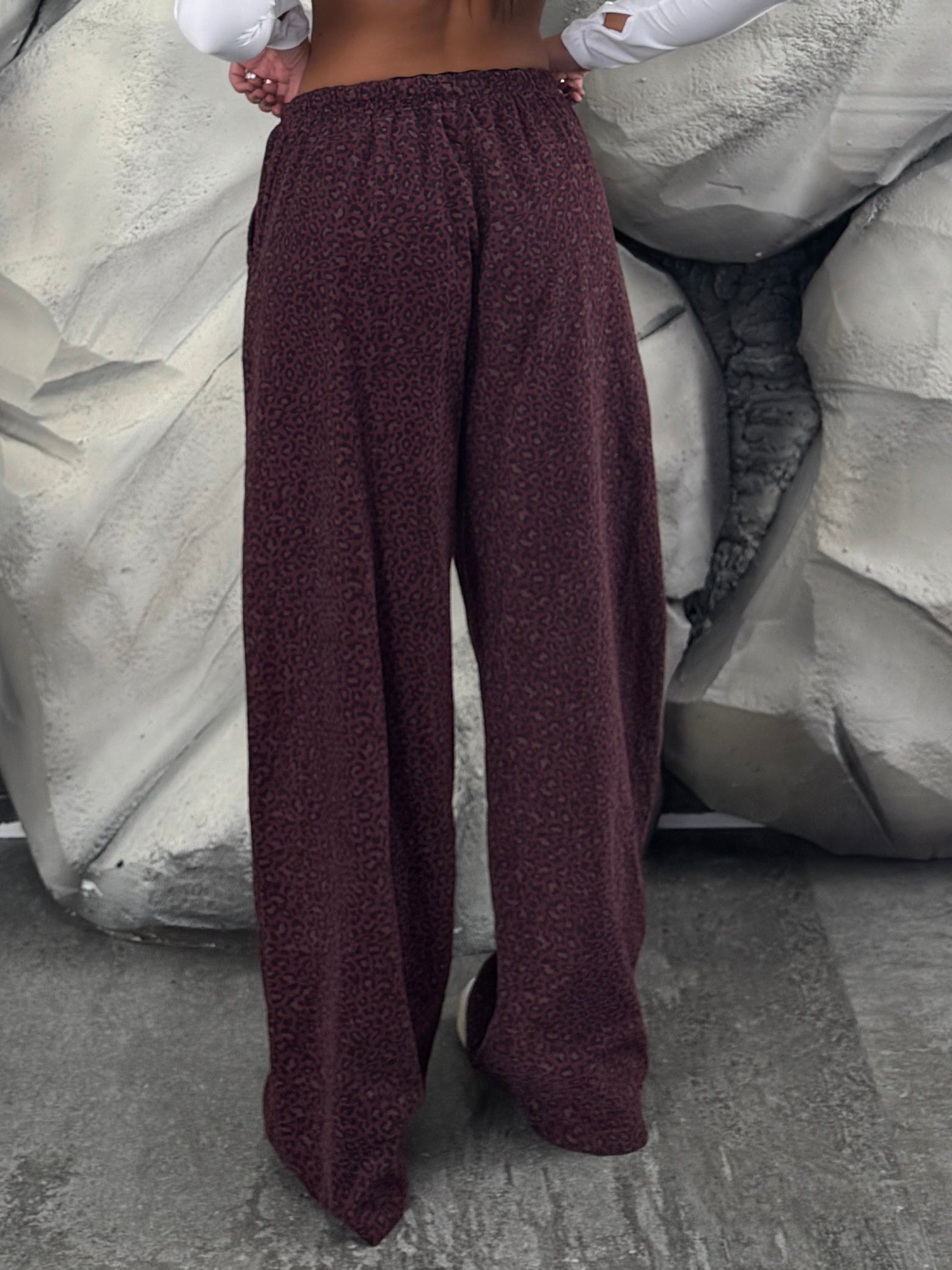 Pantalone maculato velluto