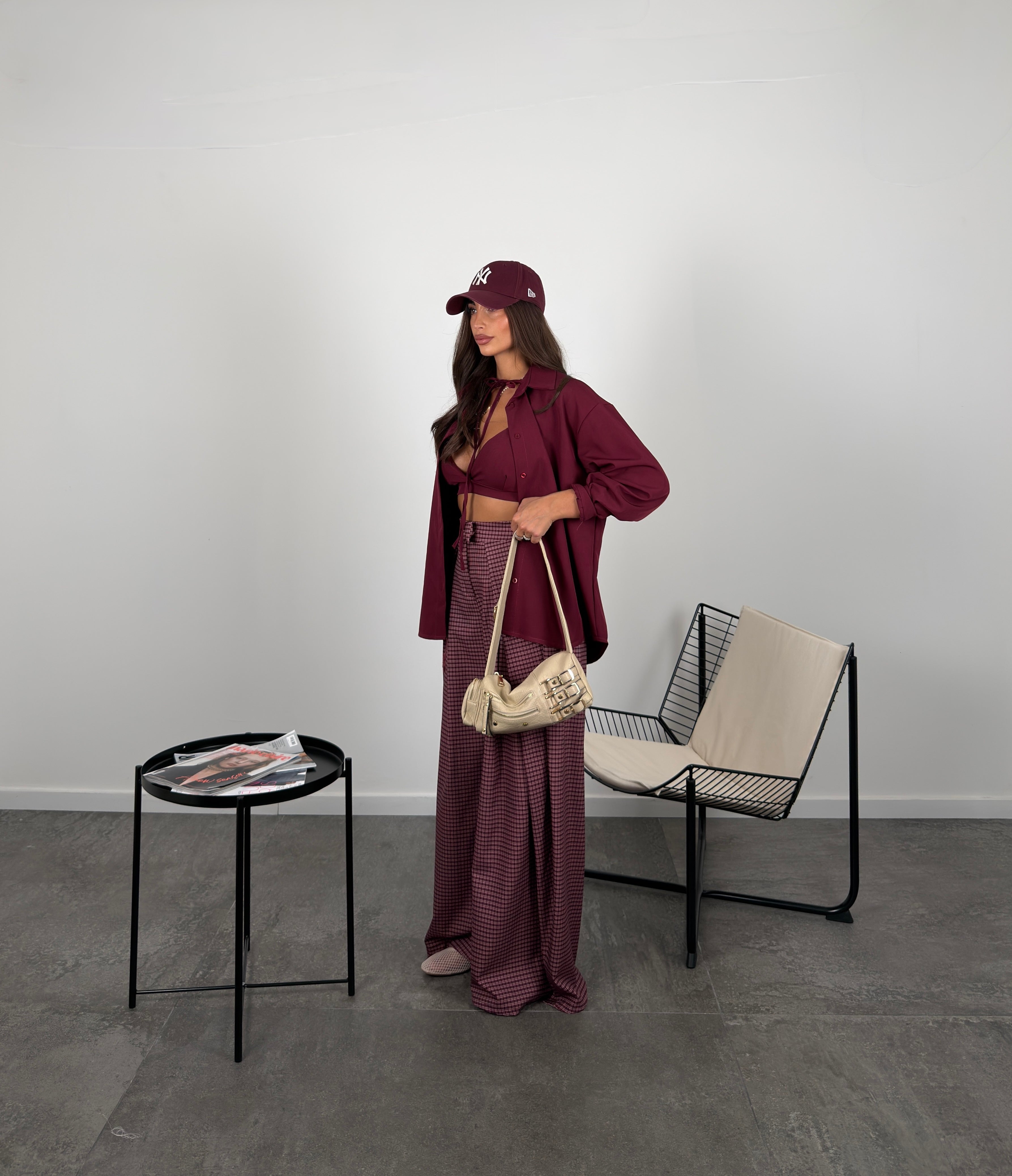Pantalone corinne quadri