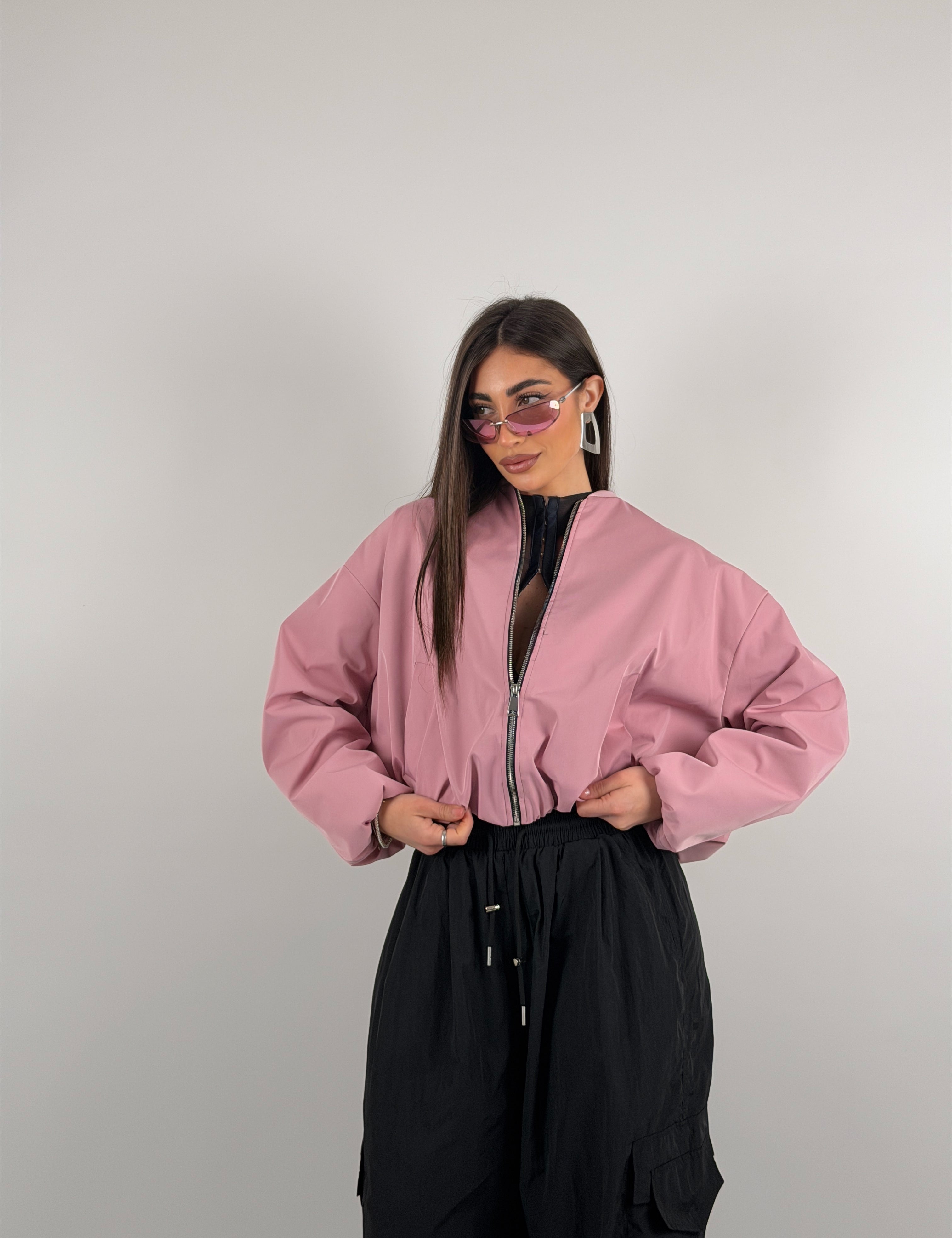 Bomber forderato con fit over