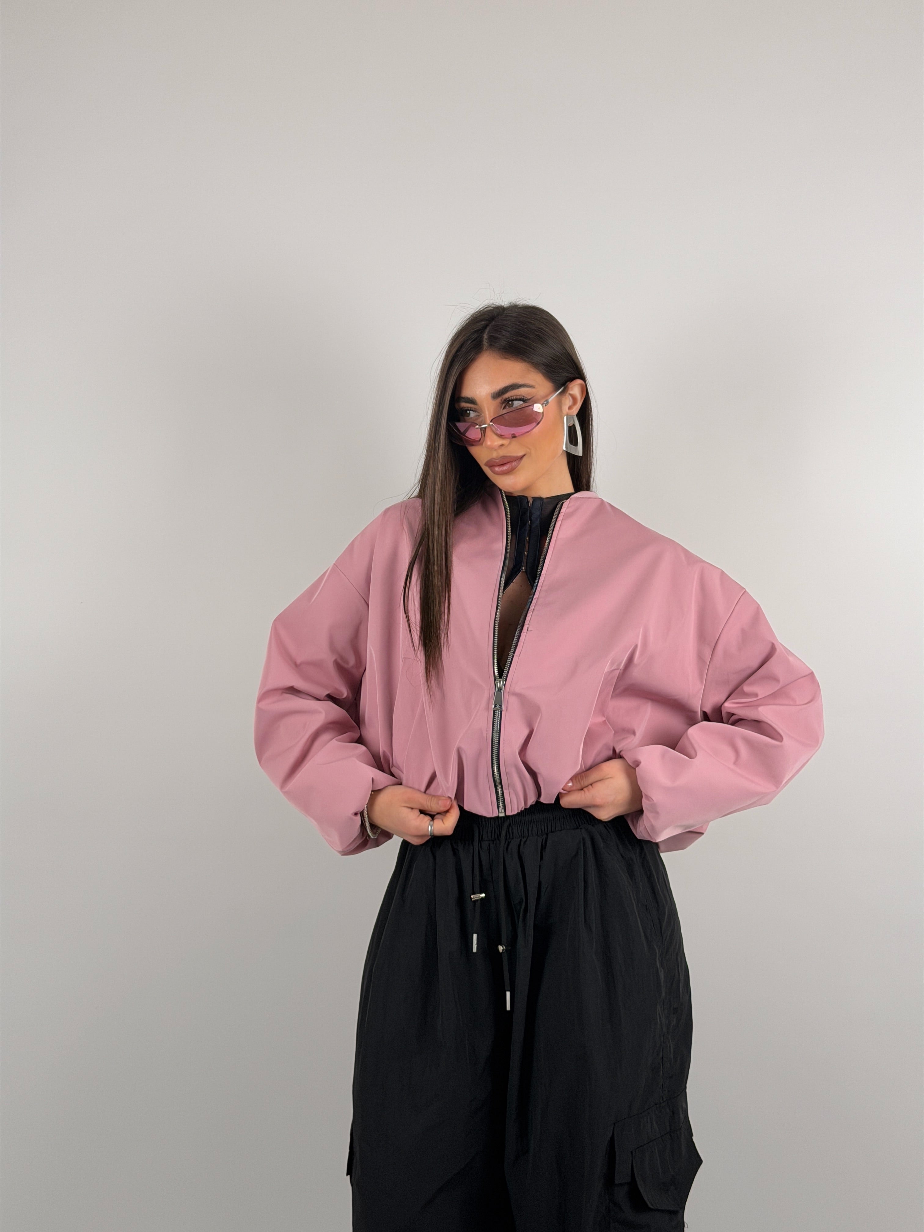 Bomber forderato con fit over