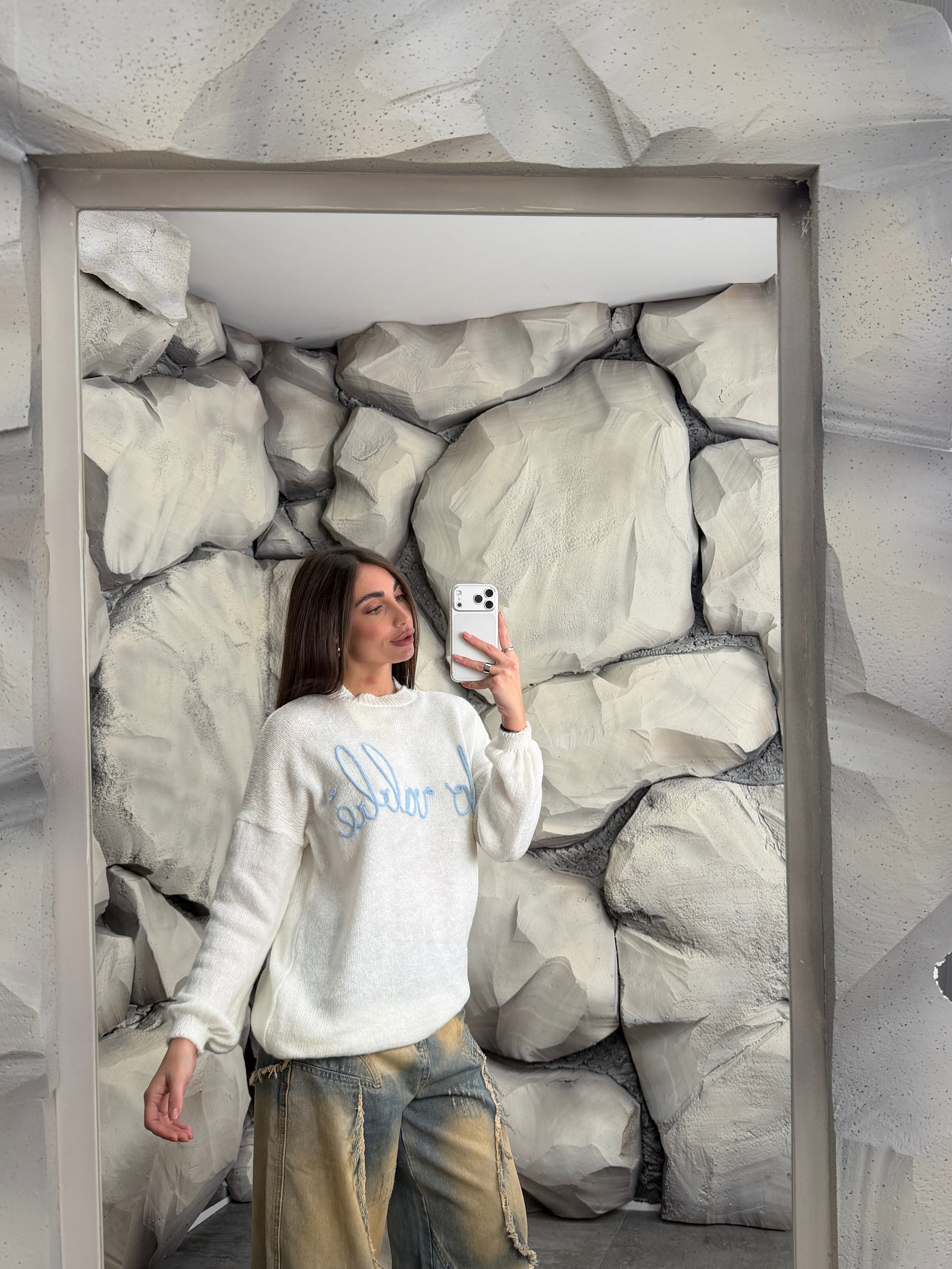 Maglione NO VABBÉ long