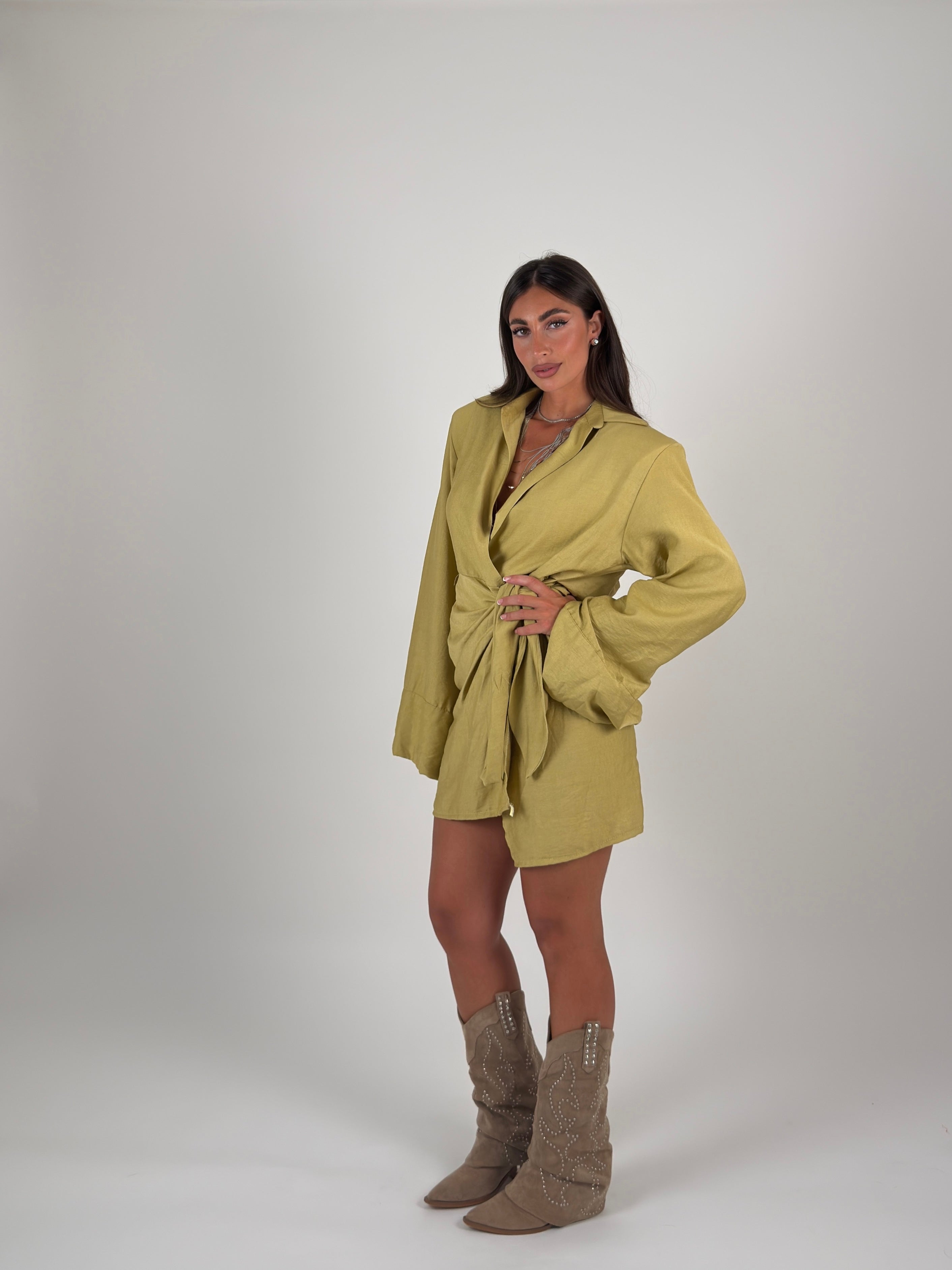 Vestito portafoglio semplice corto
