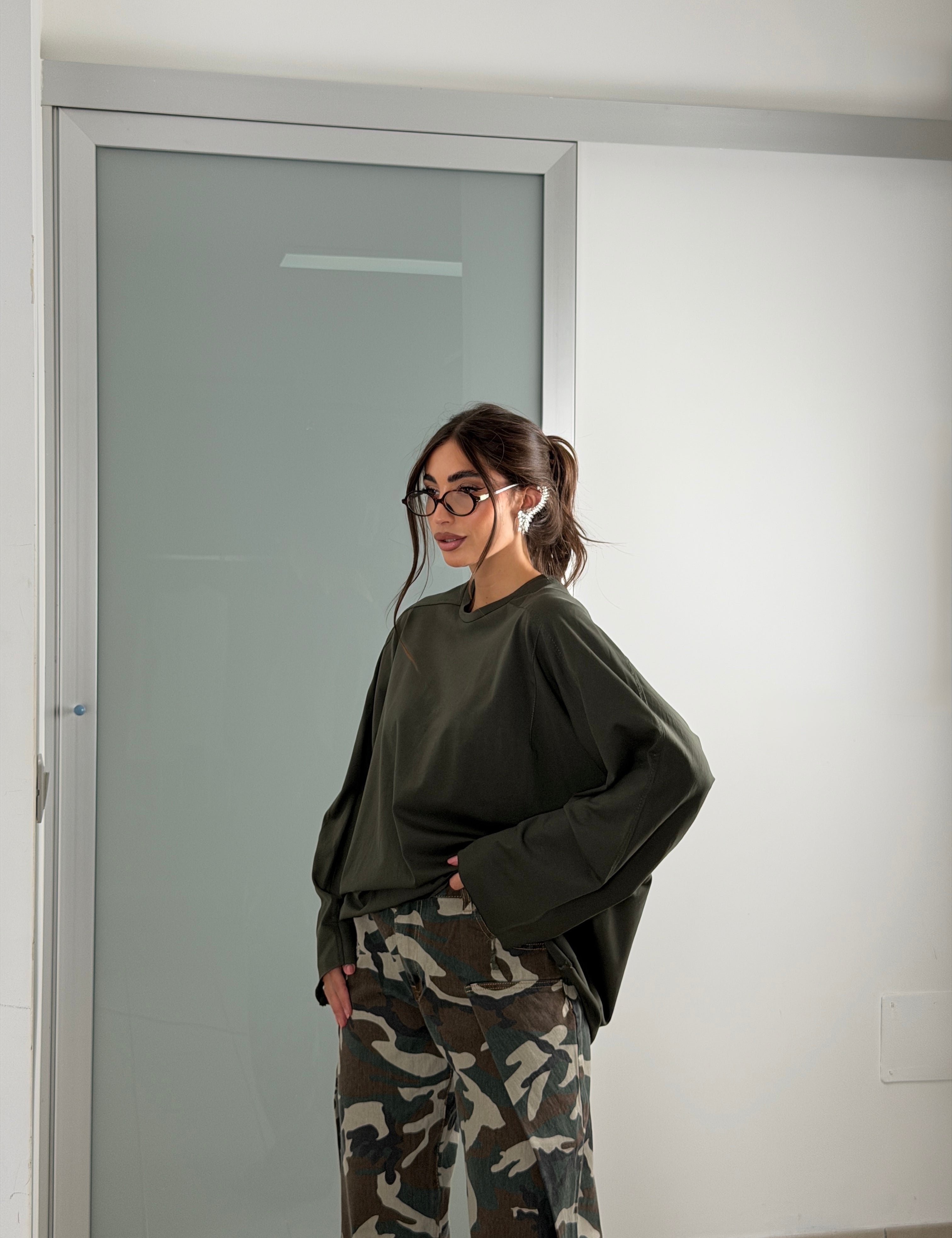 Longsleeve lunga 100% cotone