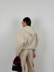 Felpa/Giacca oversize con chiusura lampo