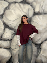 Longsleeve maniche a righe