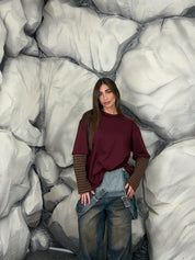 Longsleeve maniche a righe