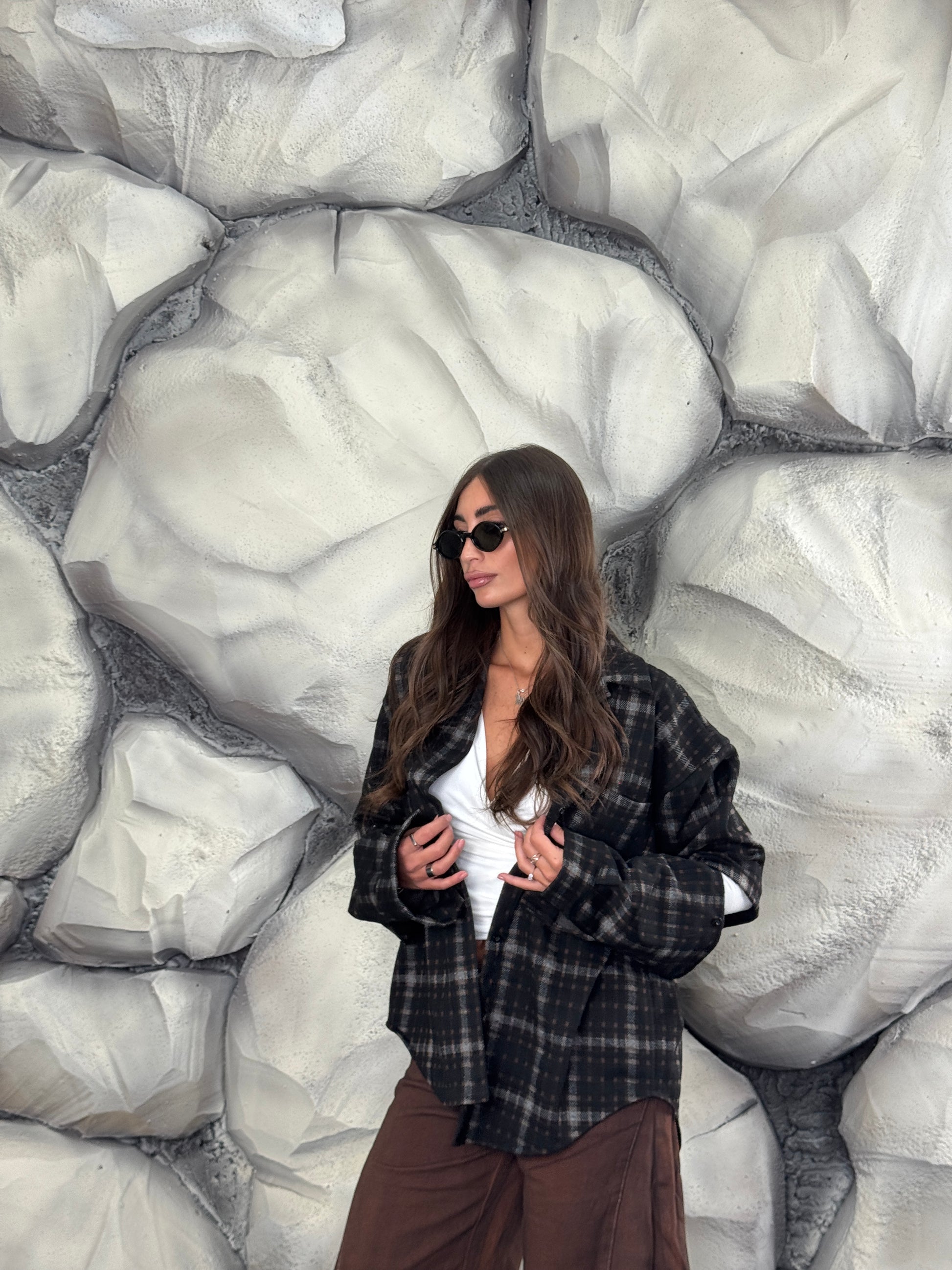 Camicia quadri manica staccata