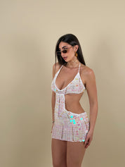 Vestito Copricostume in filo con paiettes