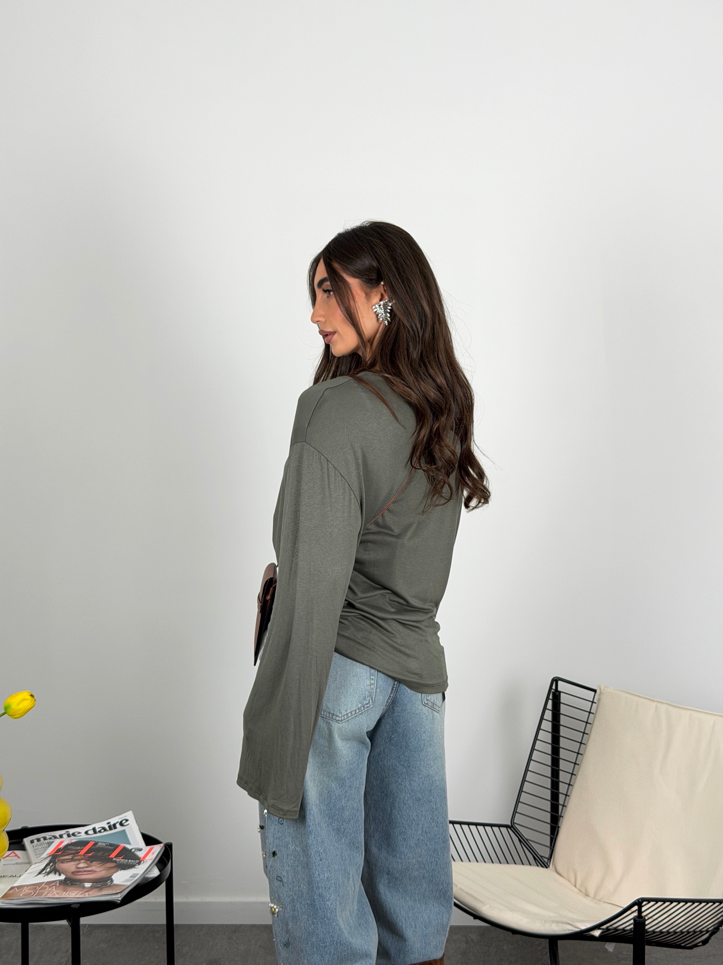 Maglia Semivelata con spalline