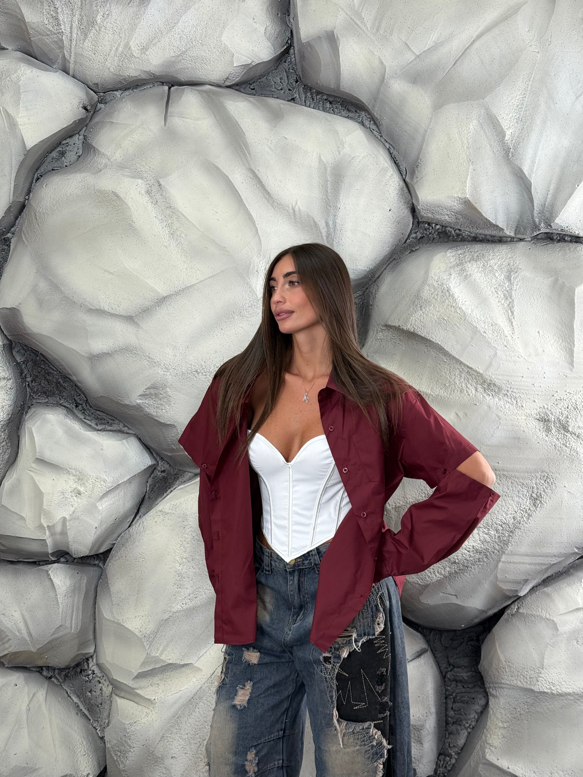 Camicia manica staccata