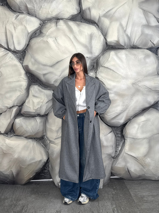 Cappotto pied poule over size