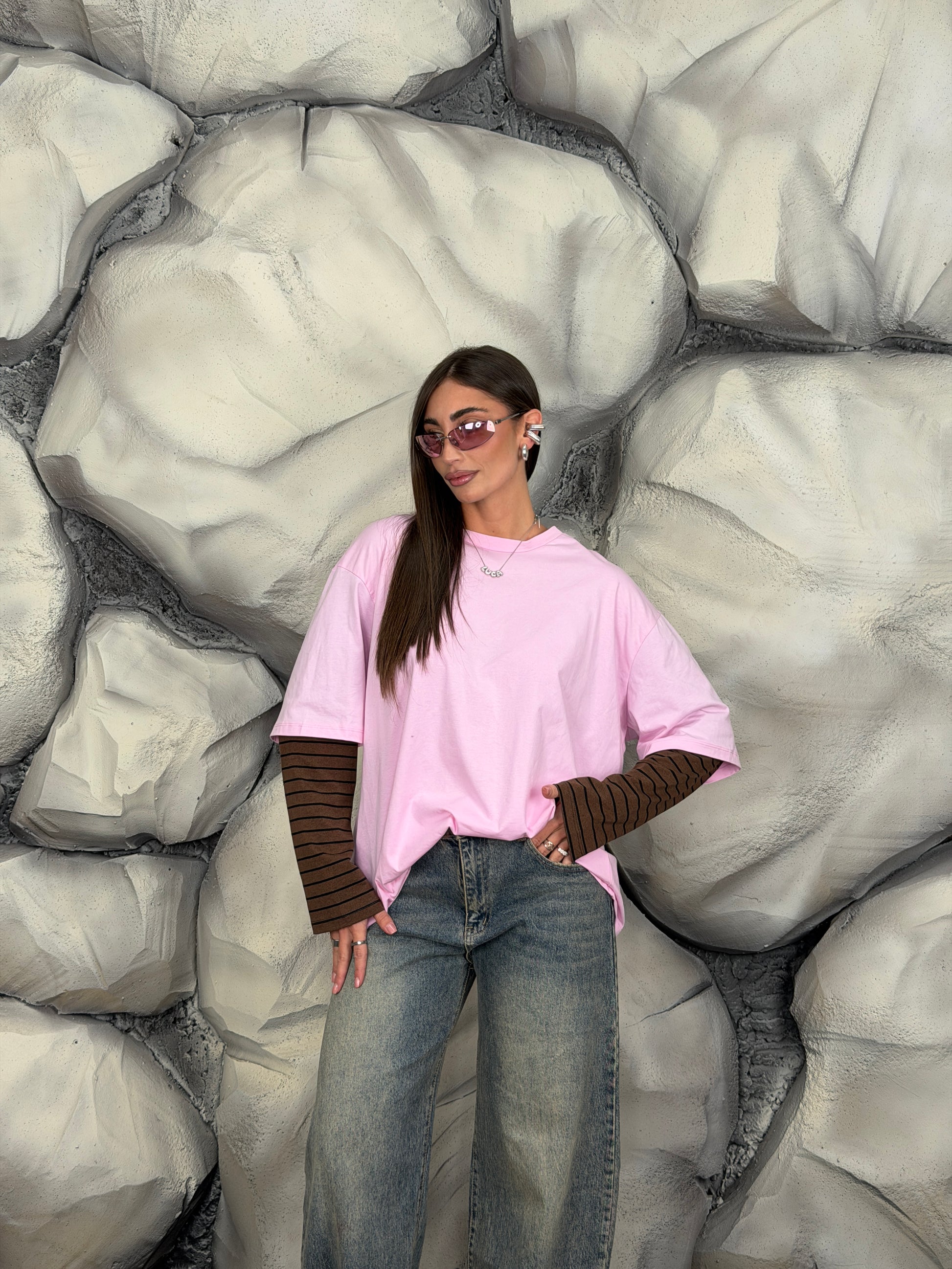 Longsleeve maniche a righe