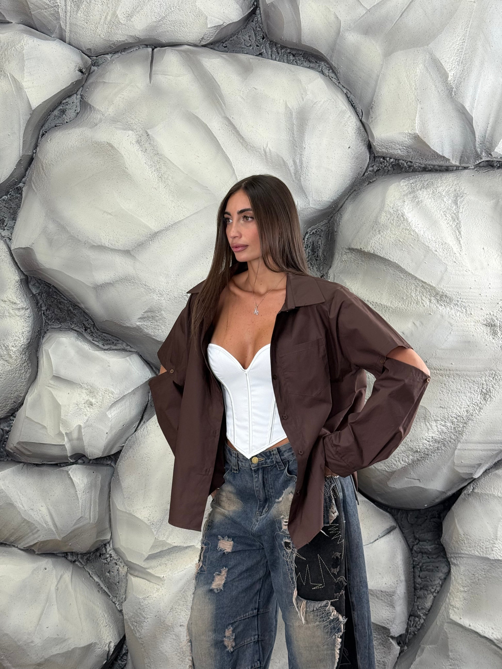 Camicia manica staccata