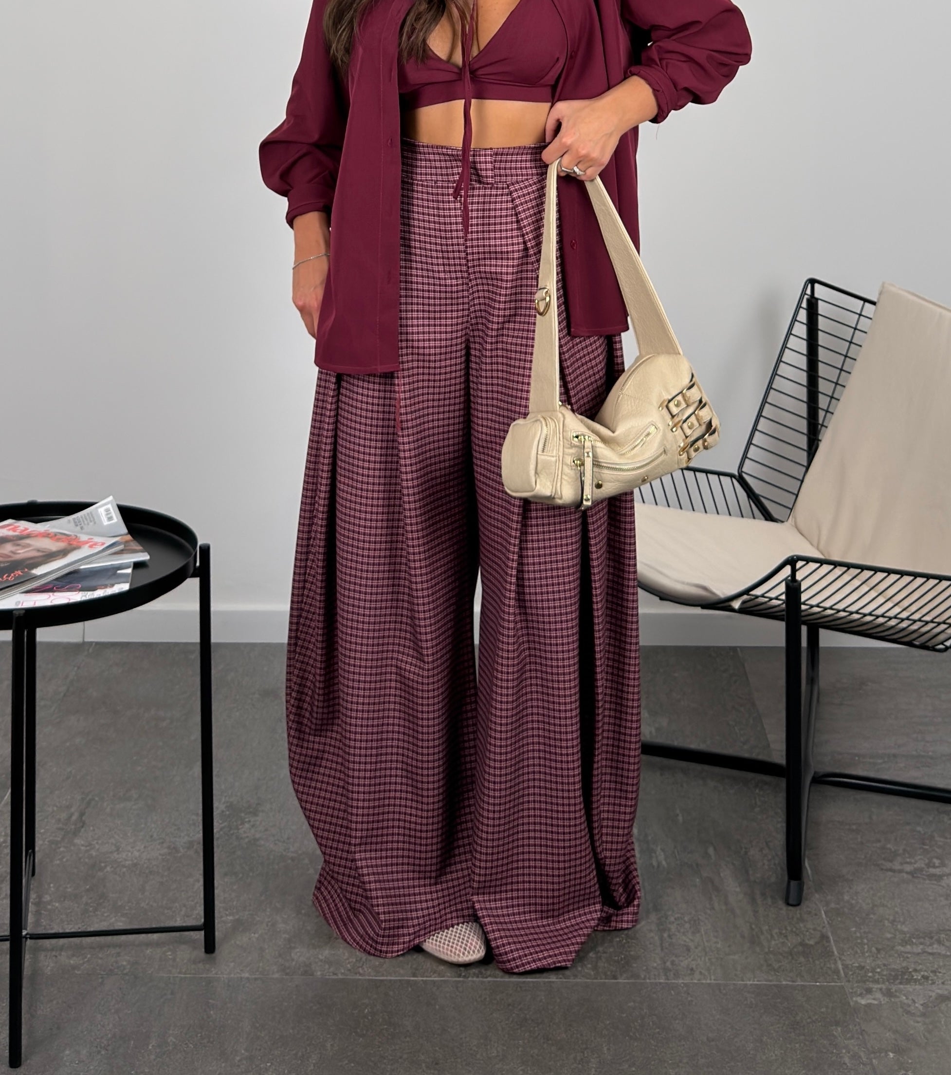 Pantalone corinne quadri