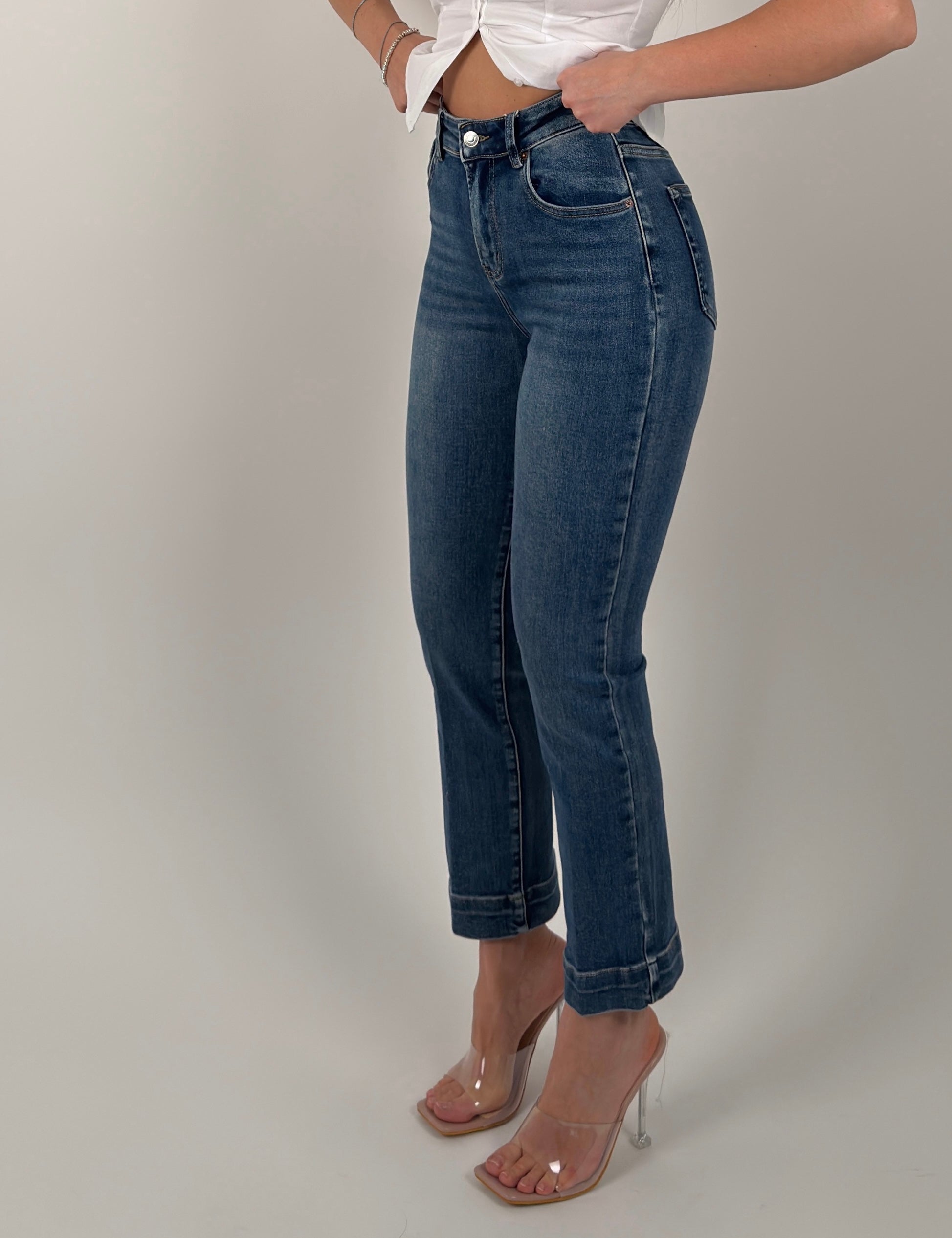 Jeans modello Capri Denim chiaro