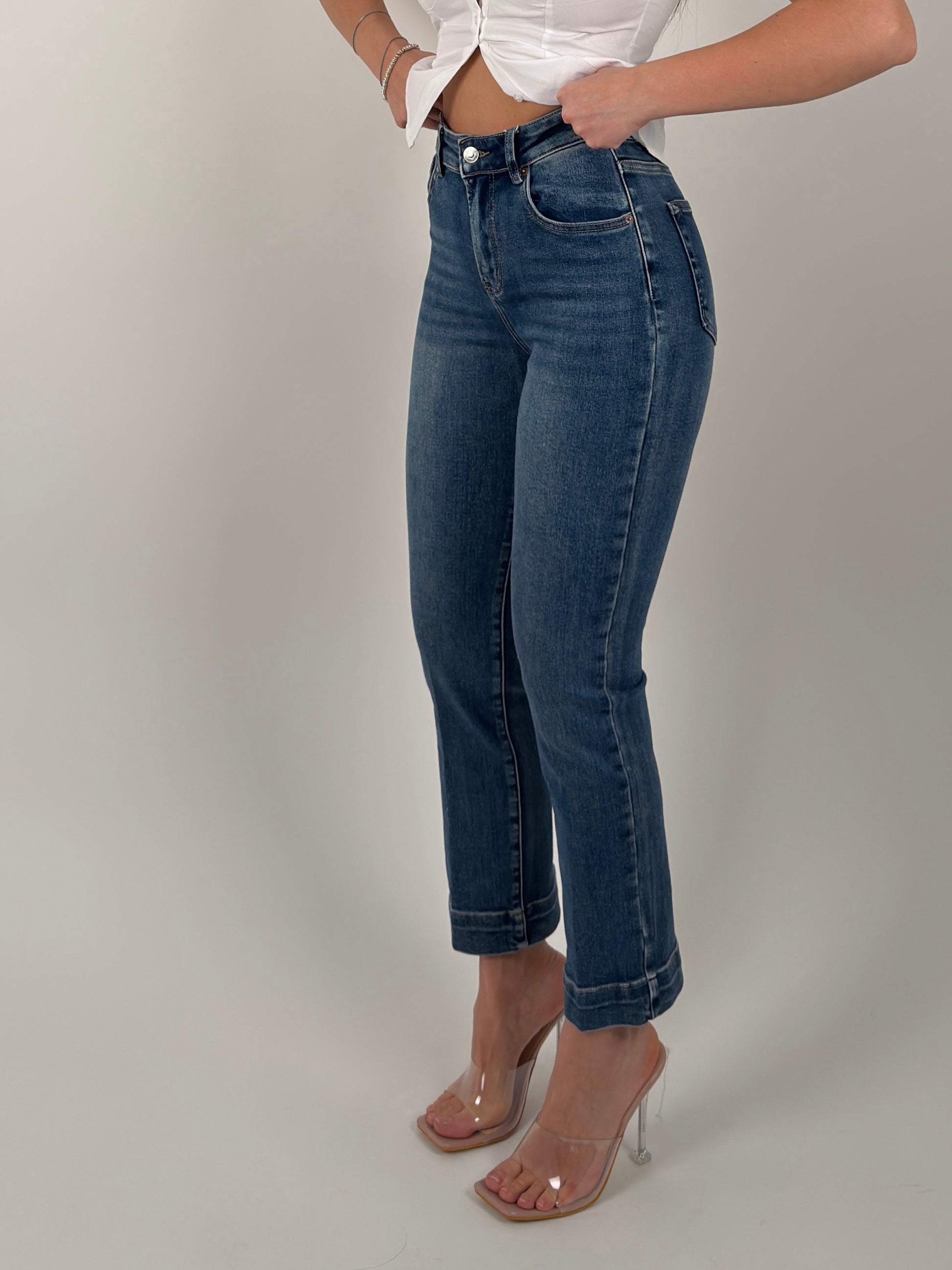 Jeans modello Capri Denim chiaro