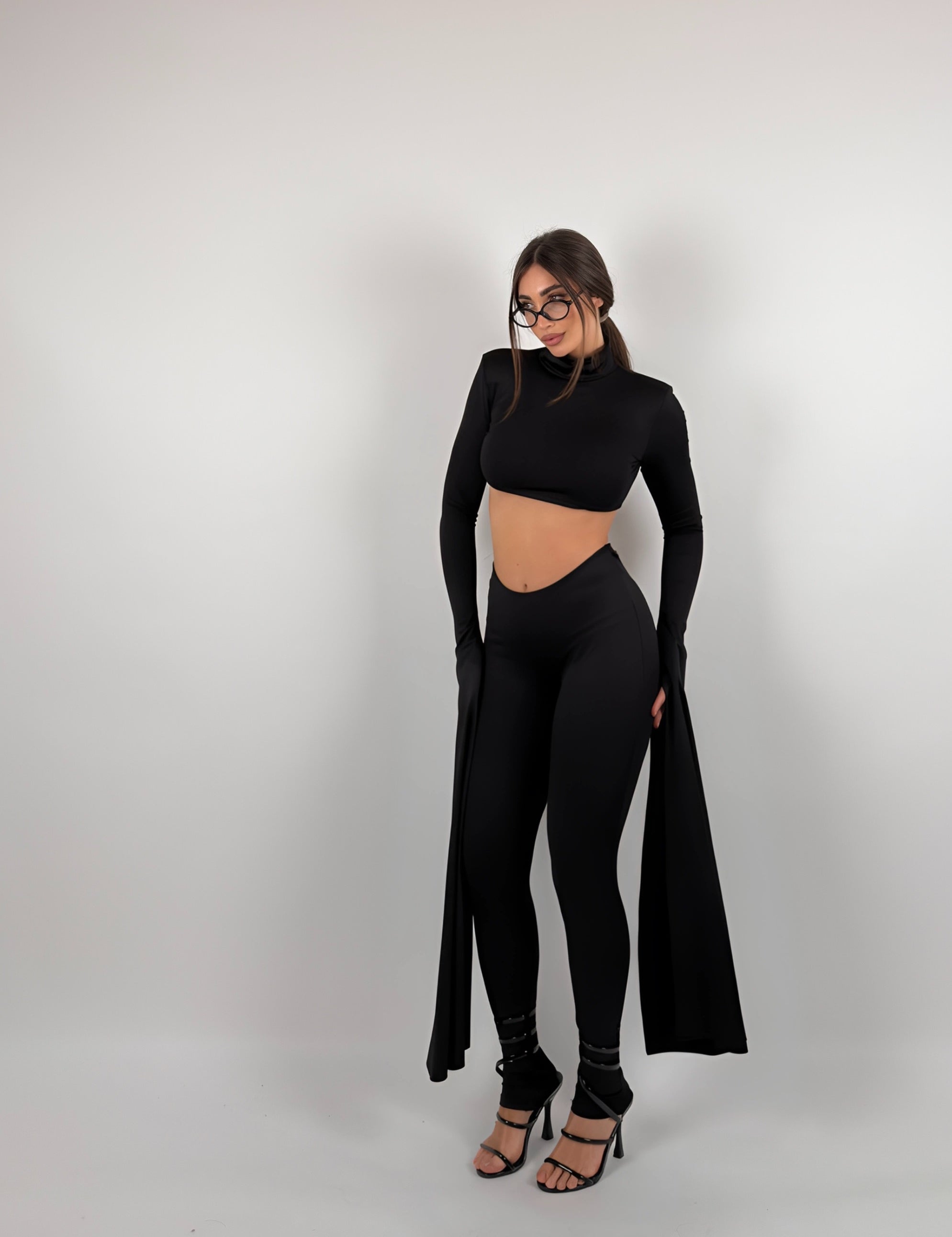 Completo in lycra con manica super lunga