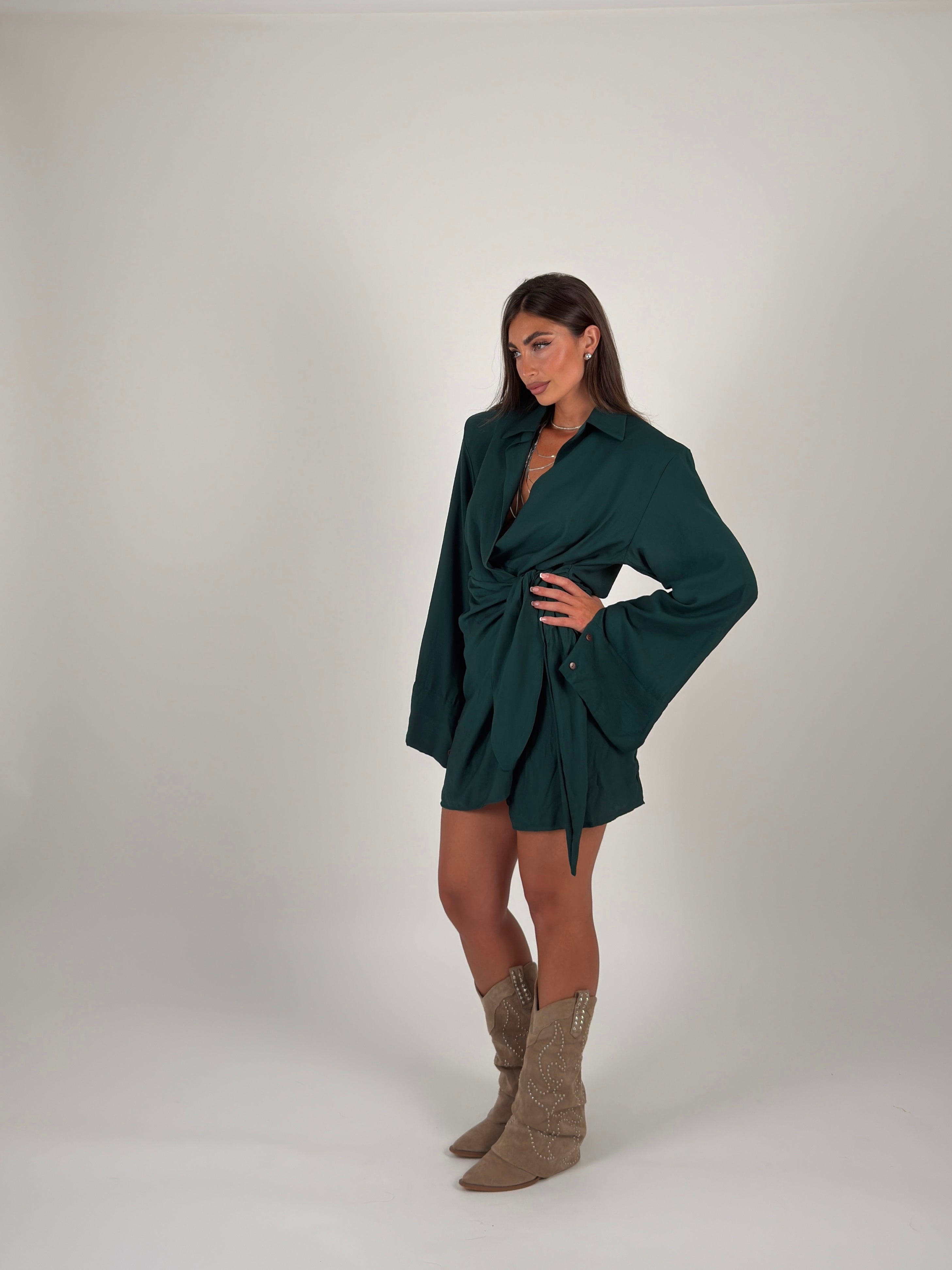 Vestito portafoglio semplice corto