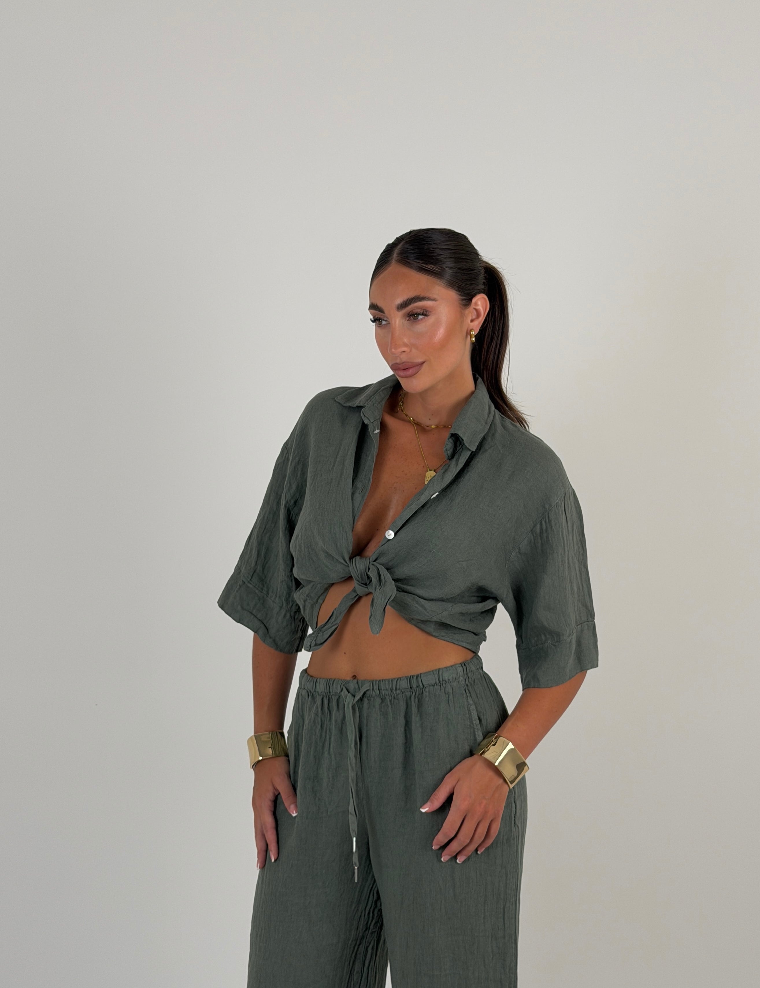 Camicia 100% lino