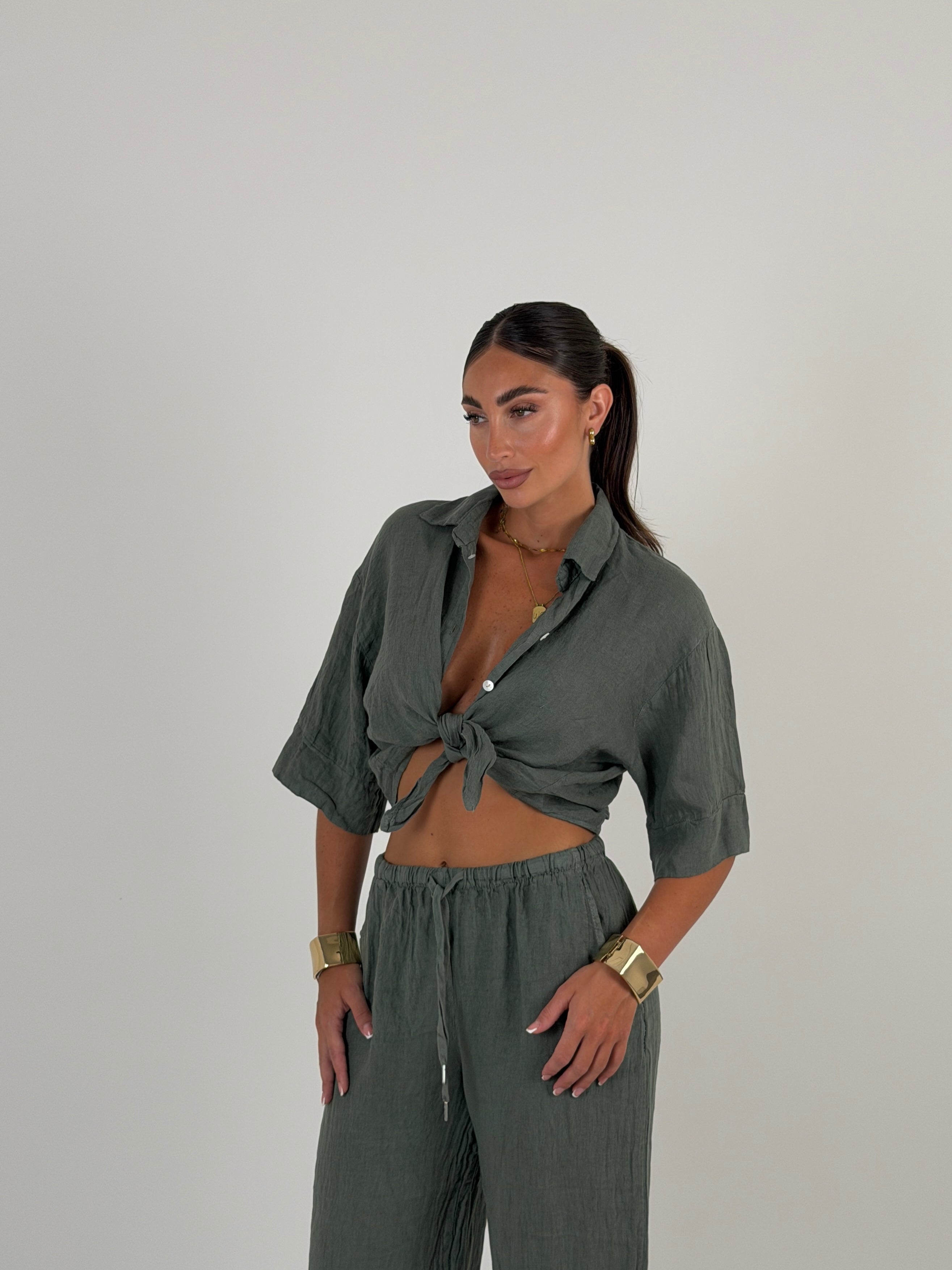 Camicia 100% lino