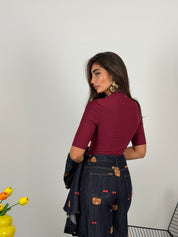Maglia 3/4 con colletto
