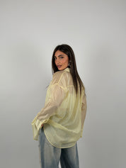 Camicia semivelata oversize