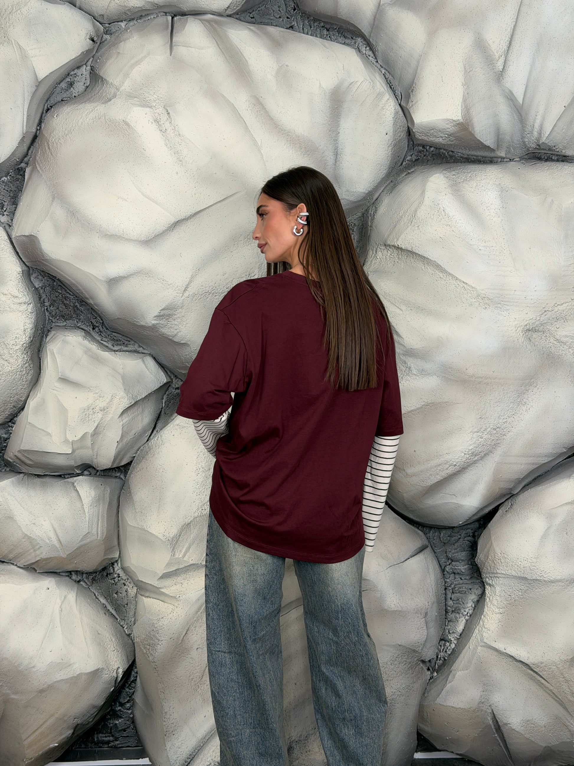 Longsleeve maniche a righe