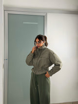 Giacca trench a quadri