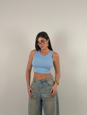 Top basic crop a costine
