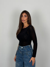Maglia mistocashmere scollo ampio