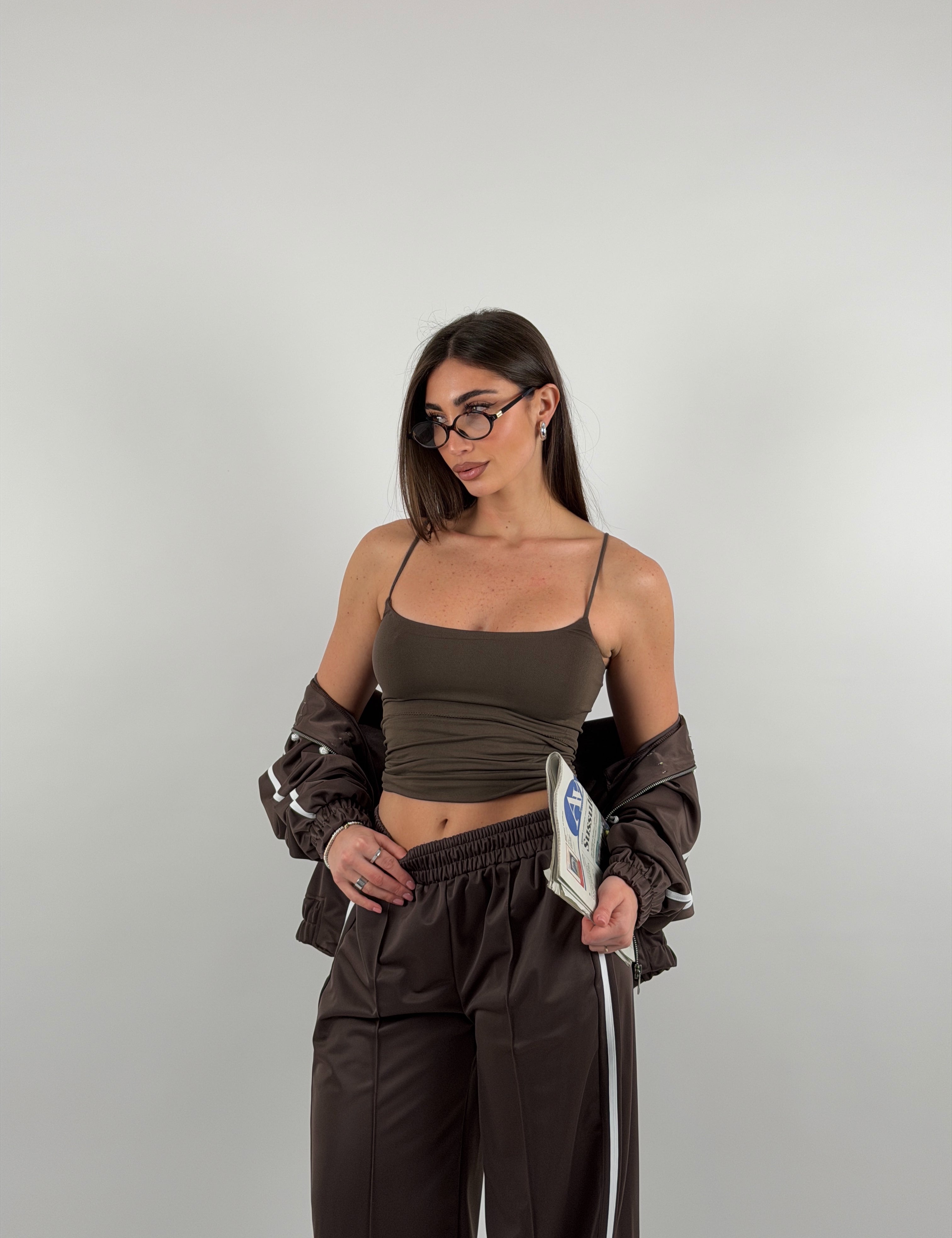 Top in lycra media lunghezza