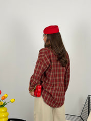 Camicia a quadri over size