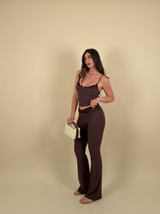 Completo top e pantalone zampa