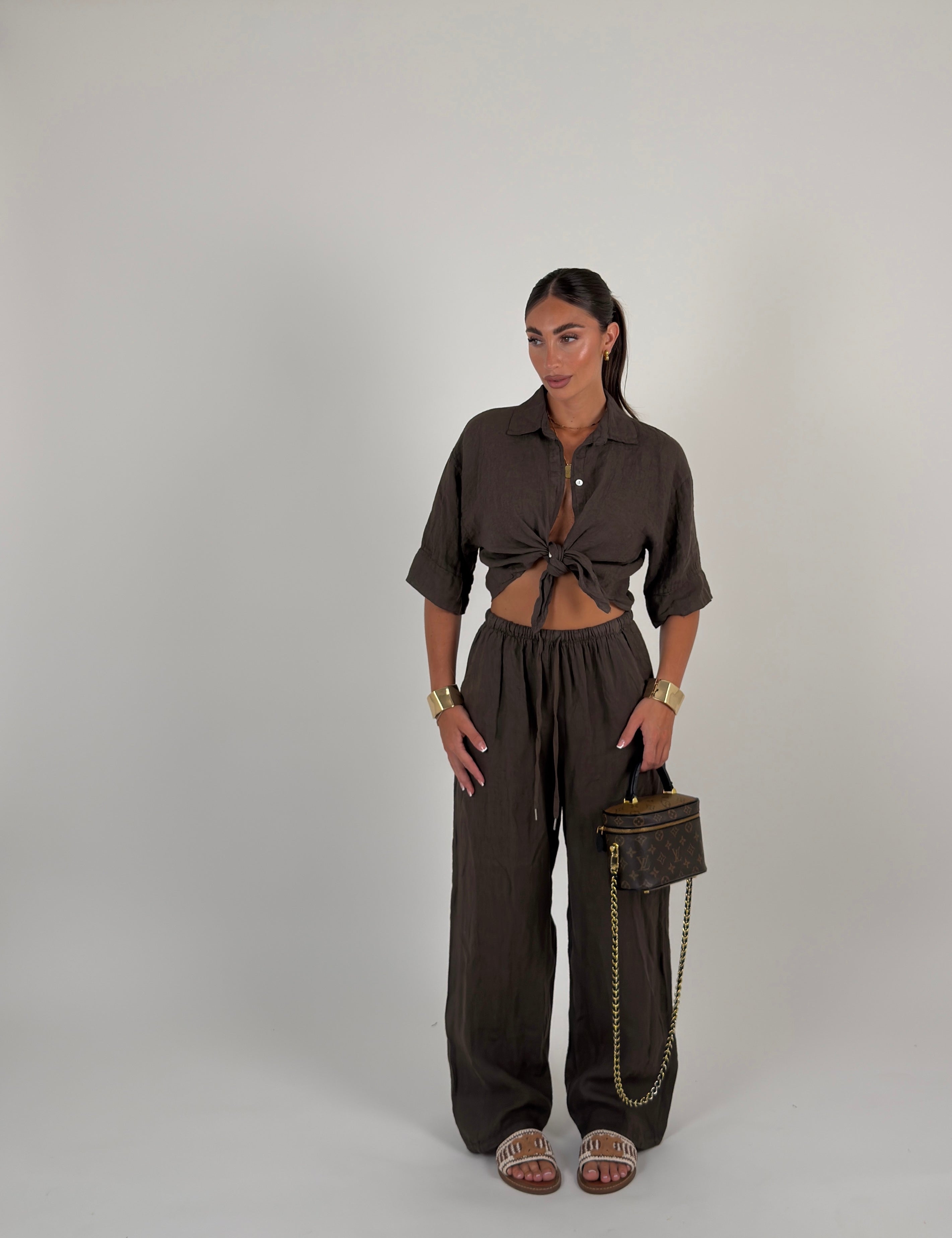 Pantalone 100% lino