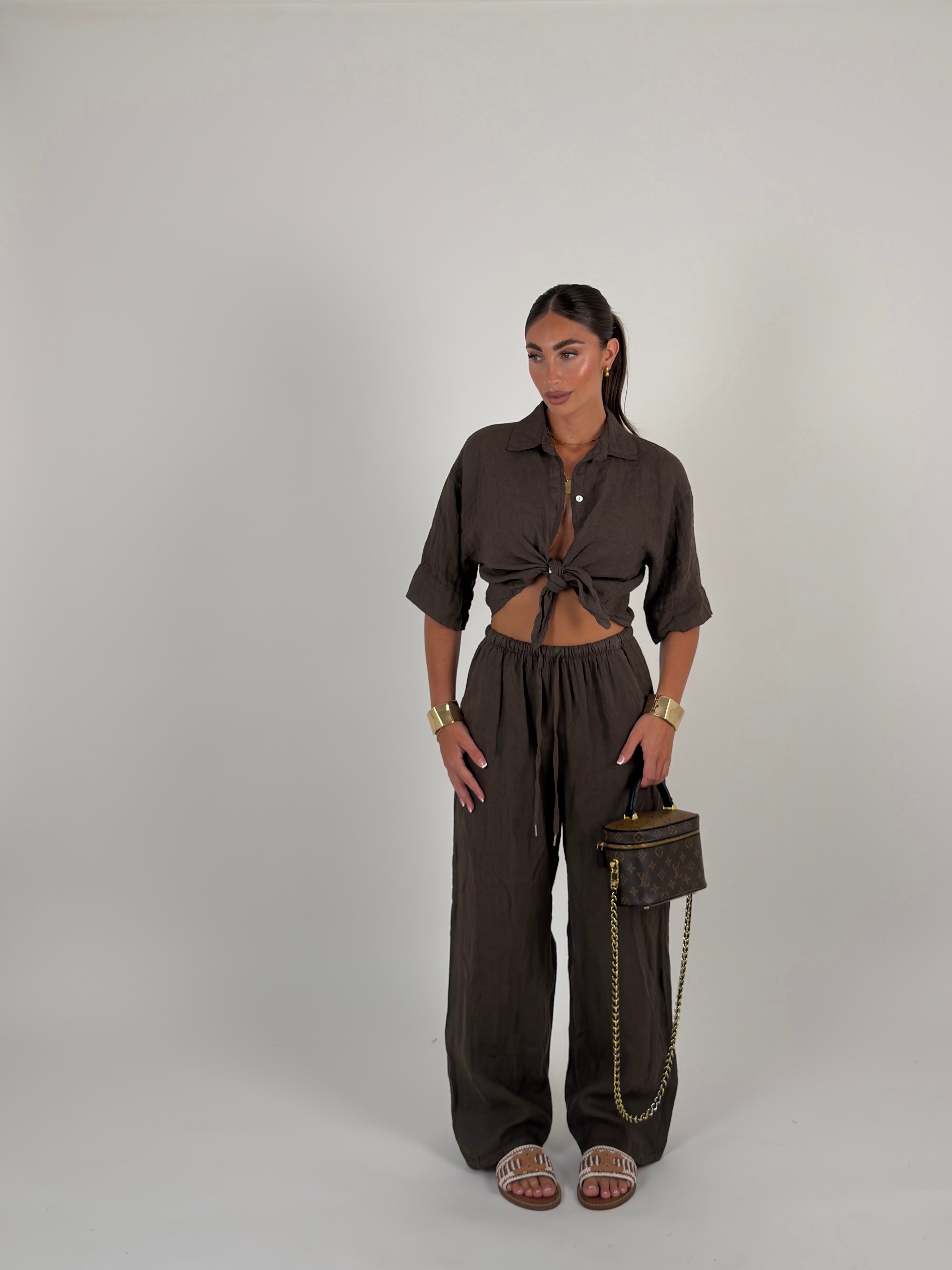 Pantalone 100% lino