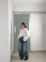 Jeans con strisce