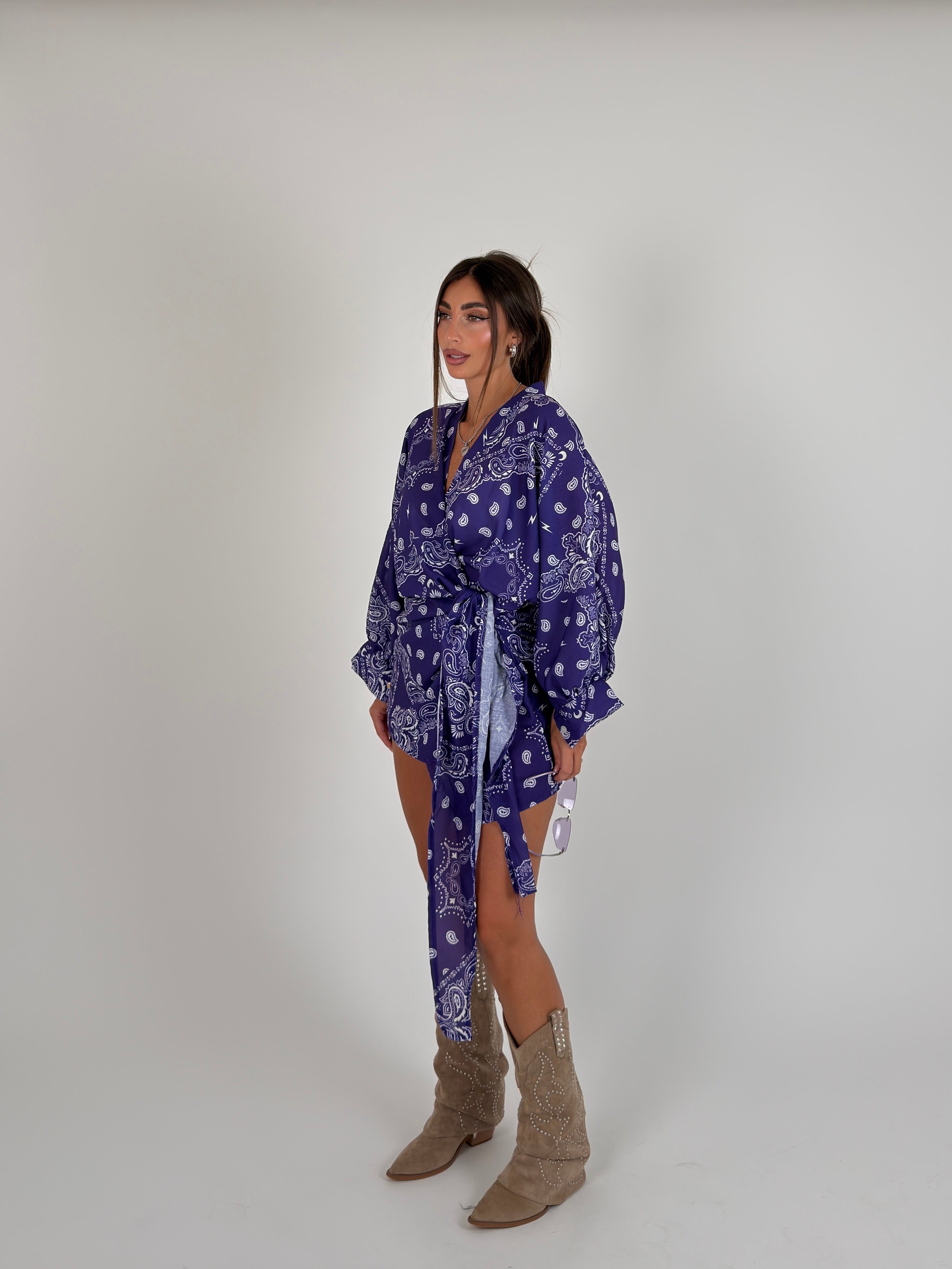 Vestito portafoglio bandana